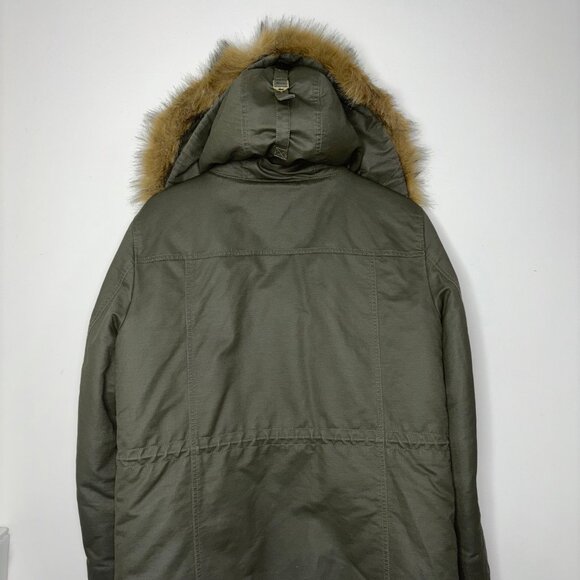 J Crew Waxed Perfect Winter Parka w/ Eco-friendly PrimaLoft Olive Women's Medium - Picture 6 of 10